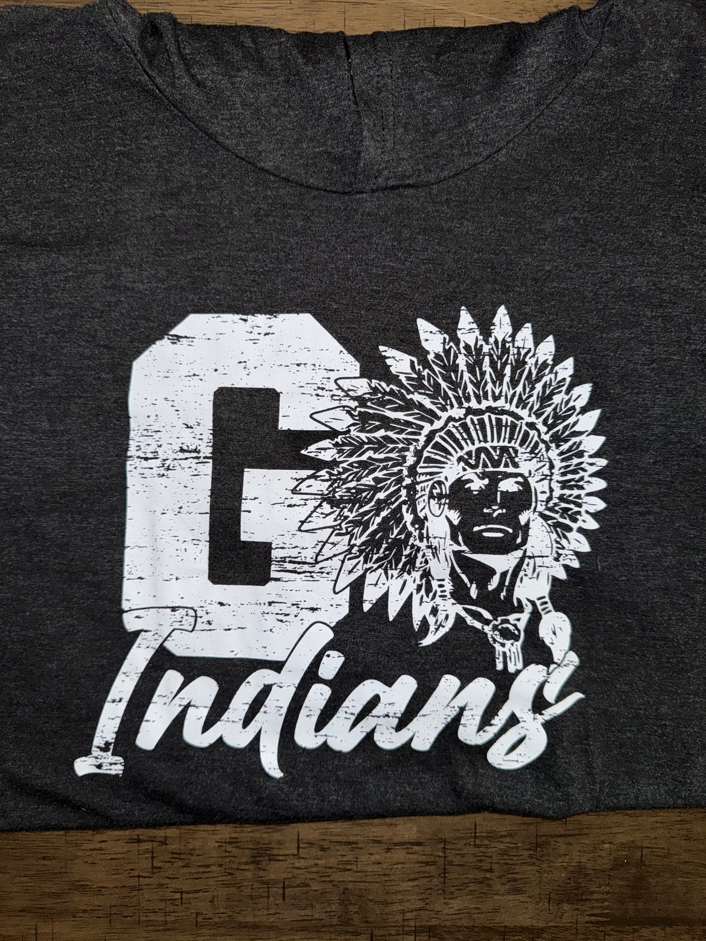 "Go Indians" - White Logo