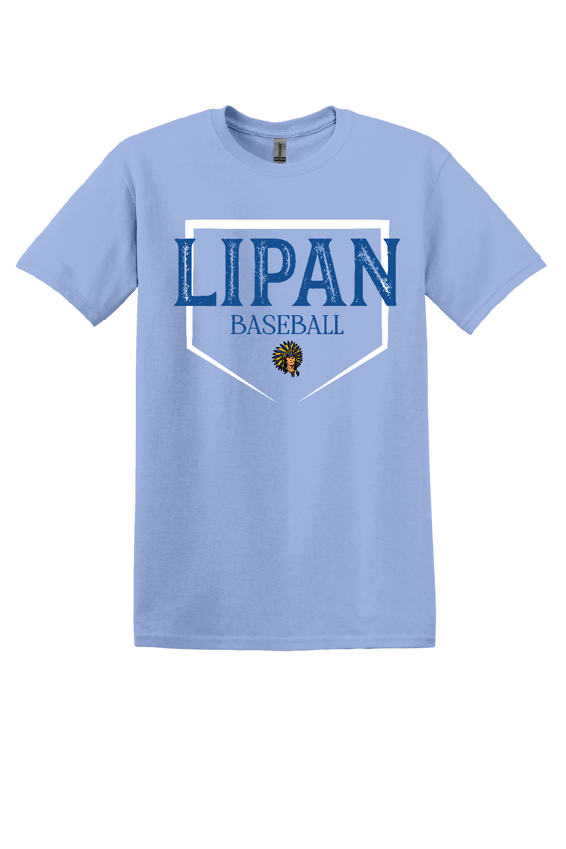 Lipan Baseball Columbia Blue Dri-fit Short Sleeve