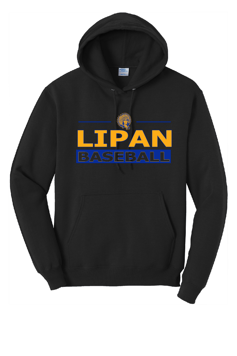 Lipan Baseball Hoodie Black