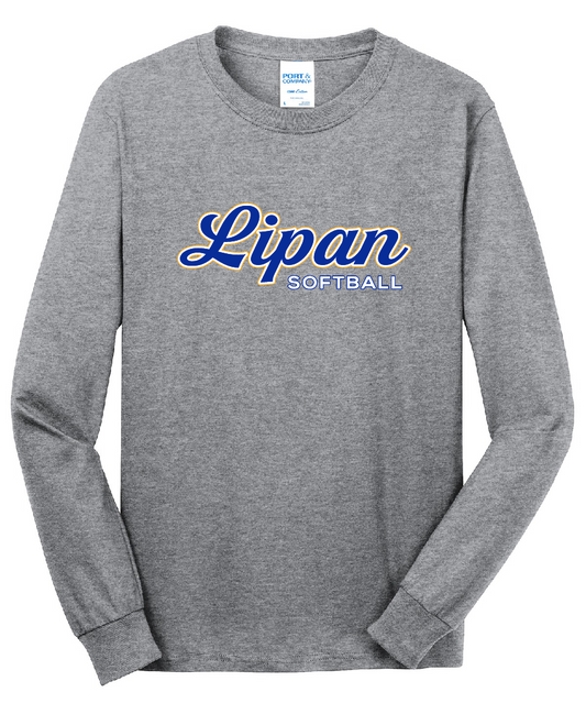 Lipan Softball Grey - Long Sleeve