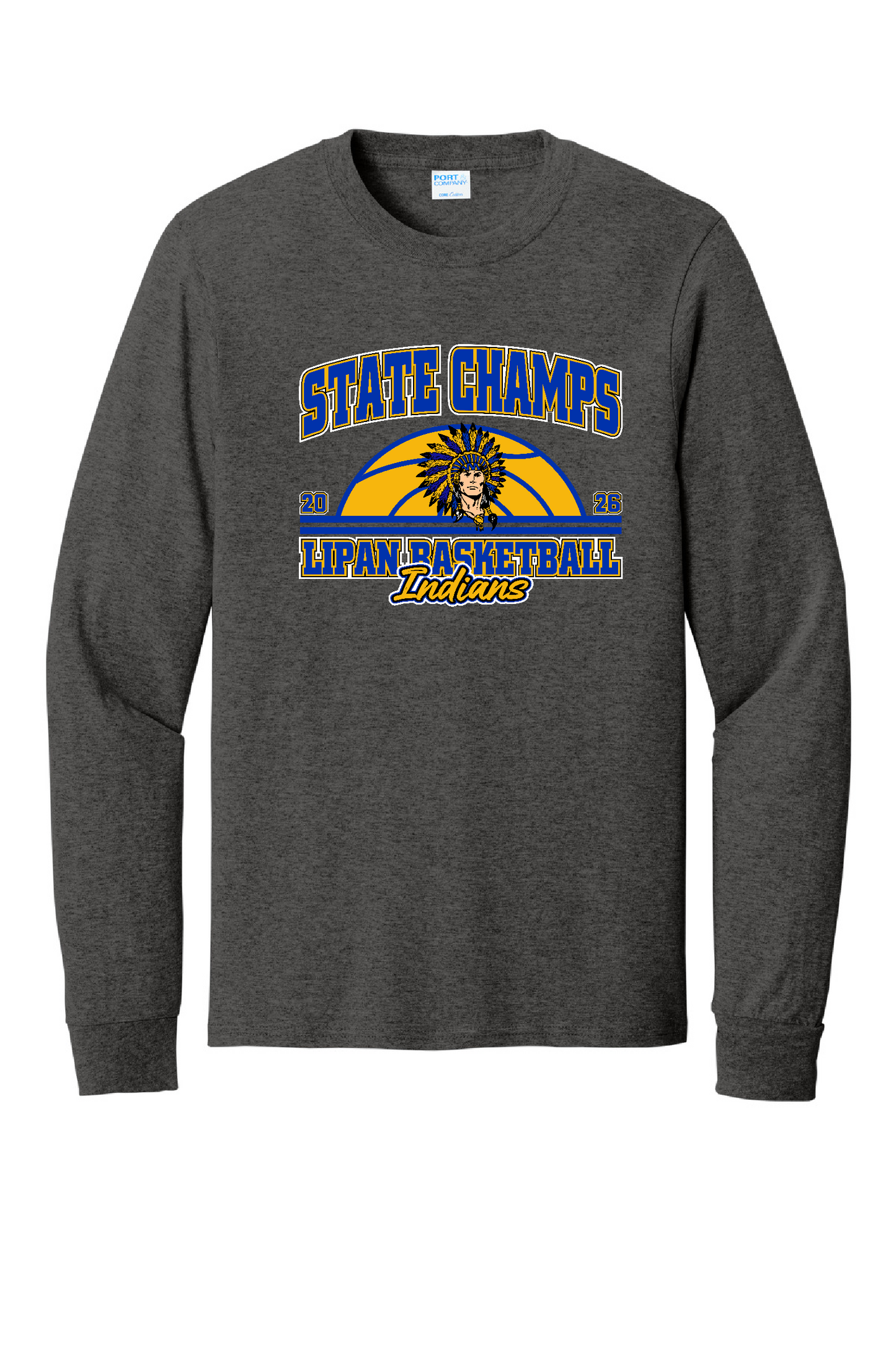 Boys State Cotton Long Sleeve Dark Grey