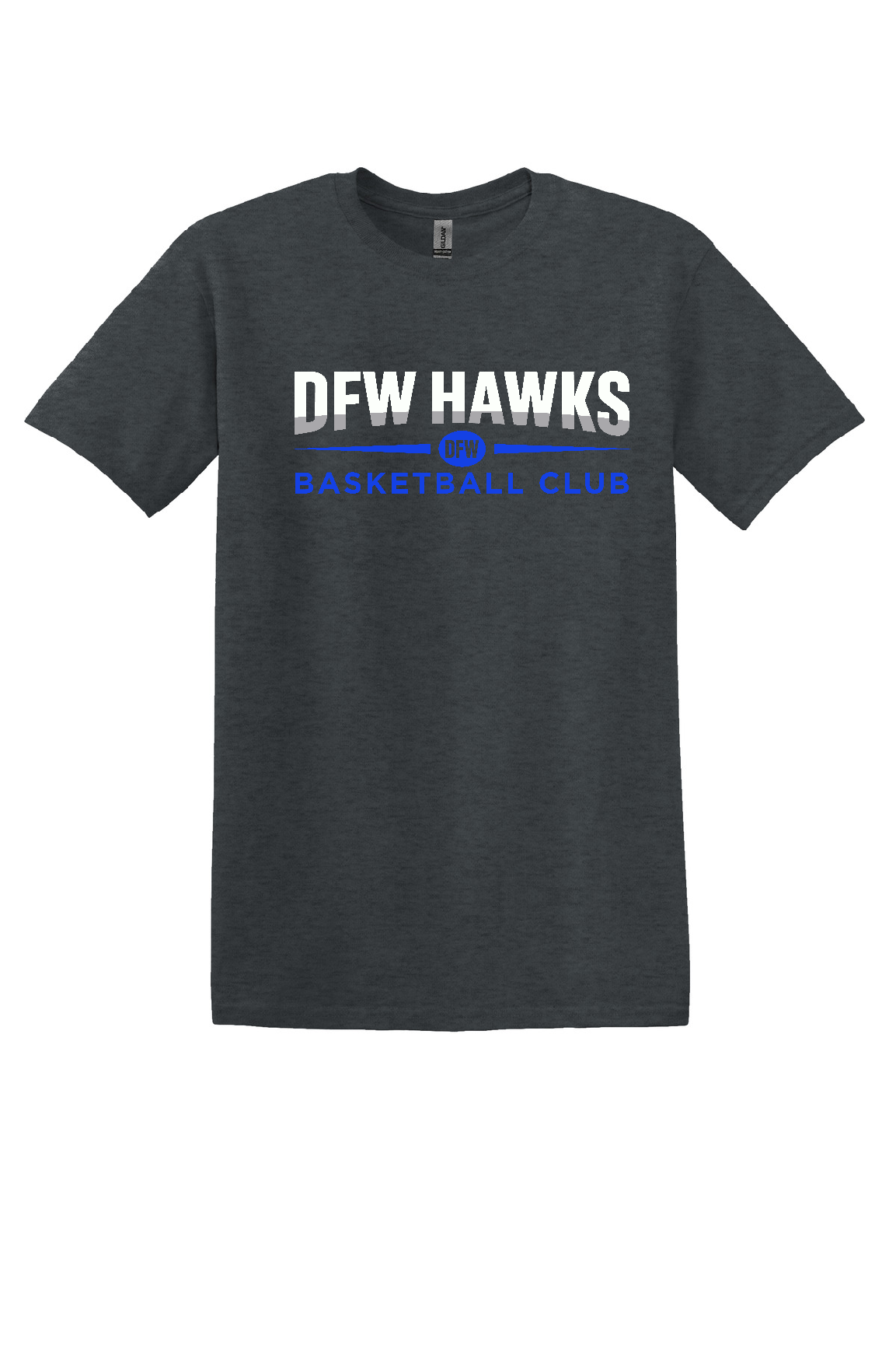 DFW HAWKS Dk Heather Short Sleeve T-Shirt