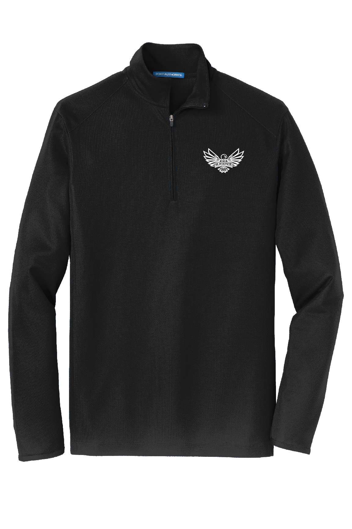 Port Authority® Men's Pinpoint Mesh 1/2-Zip Black