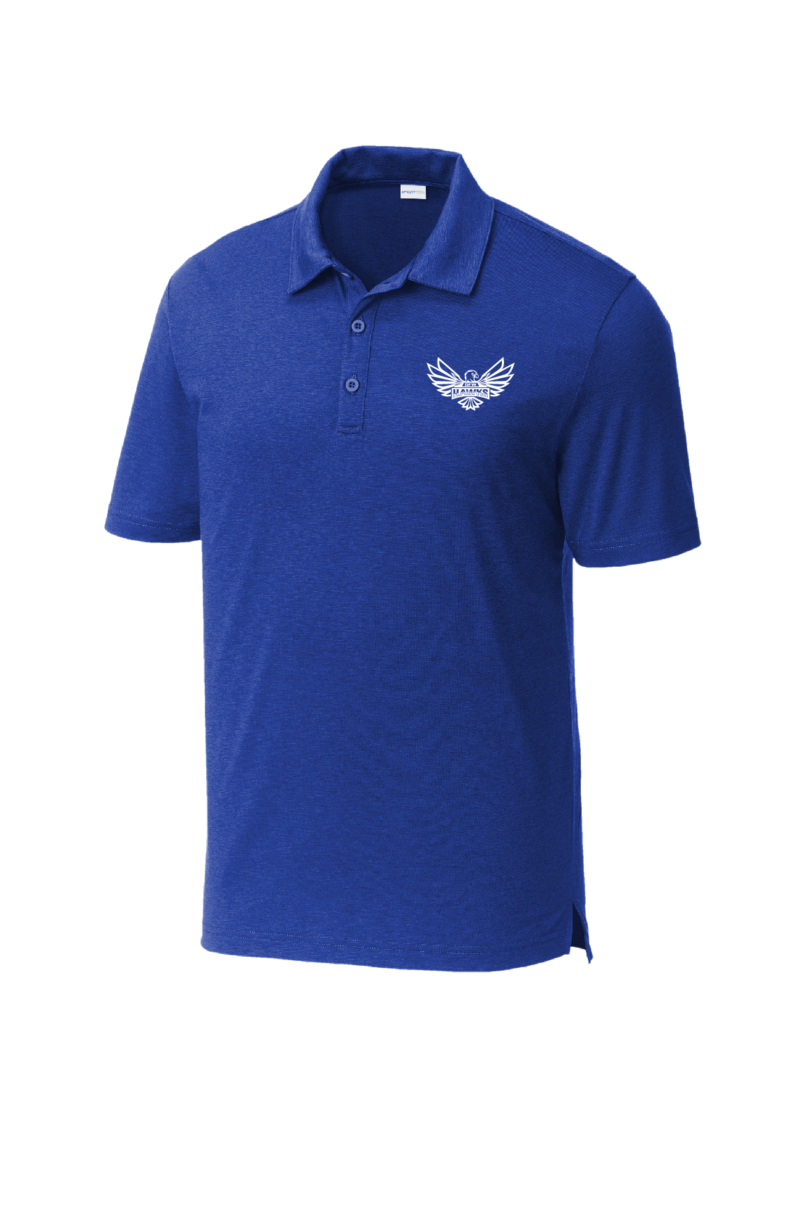 DFW Hawks Royal Sport-Tek PosiCharge Strive Polo with embroidered logo