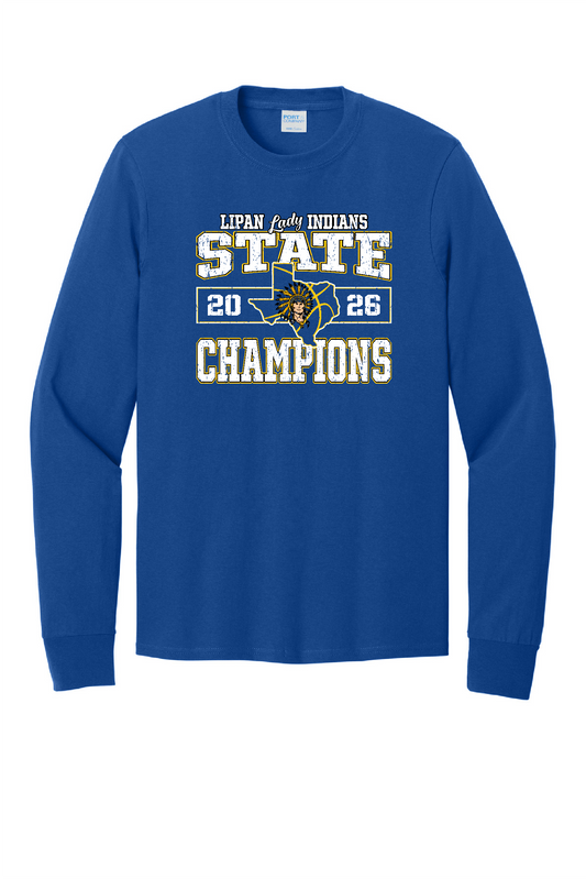 Girls State Cotton Long Sleeve Royal