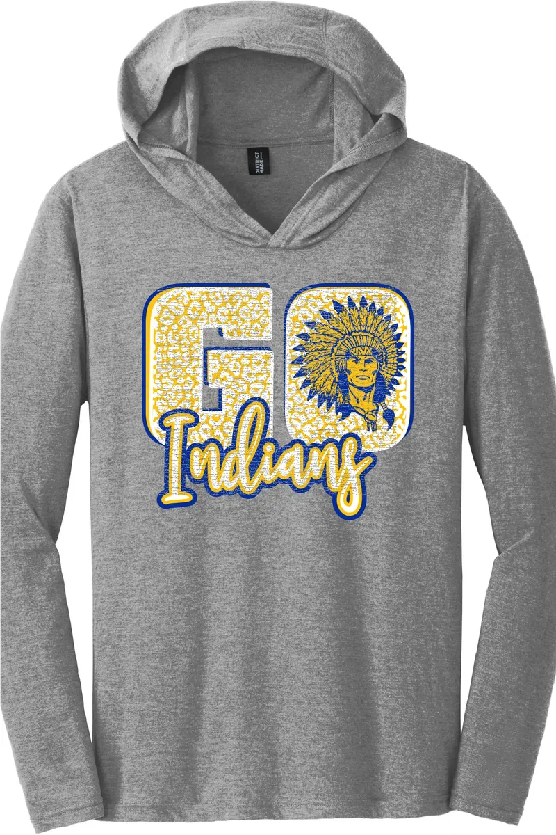 "Go Indians" - Blue & Gold Logo
