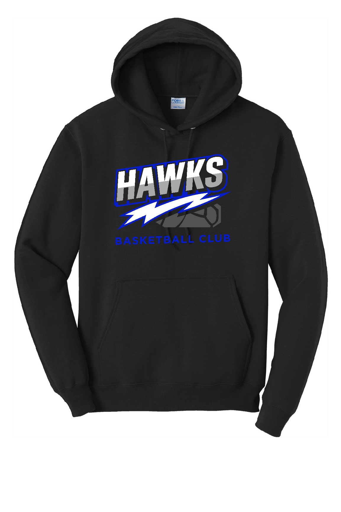 DFW HAWKS Bolt Black Hoodie