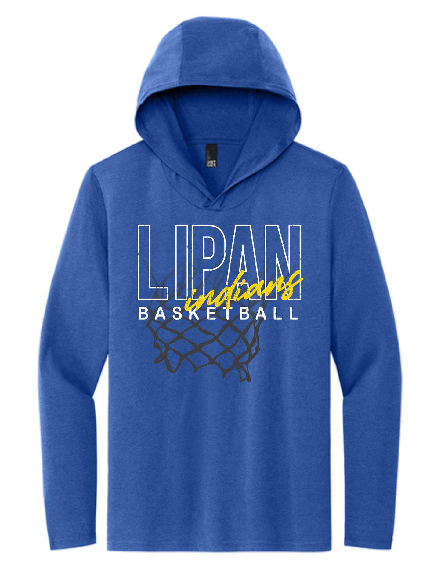 Lipan Basketball Net Hooded T-shirt