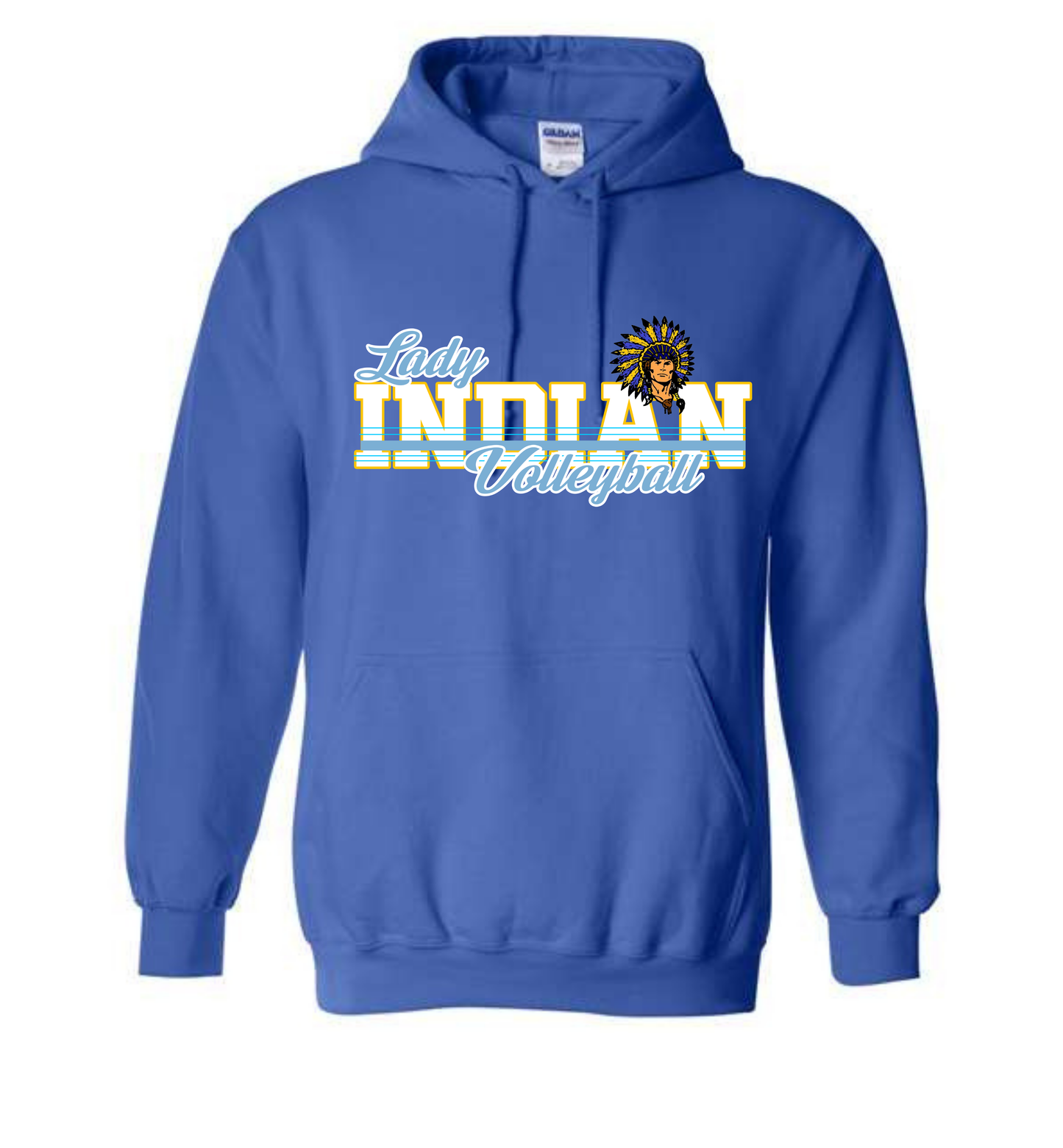 Lady Indian Volleyball '26 - Royal Hoodie