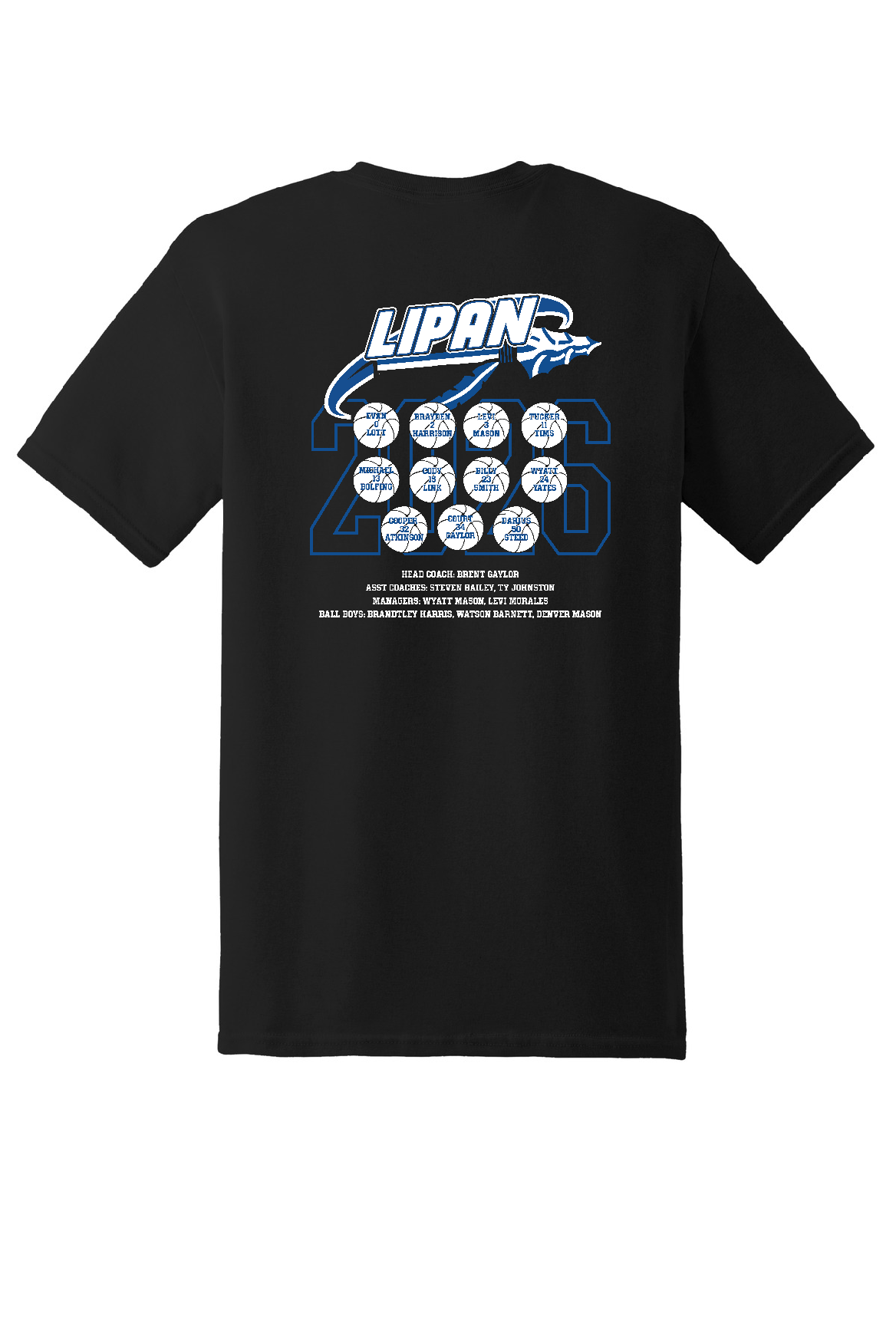Boys Final Four Short Sleeve Black Cotton T-Shirt