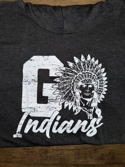 "Go Indians" - White Logo