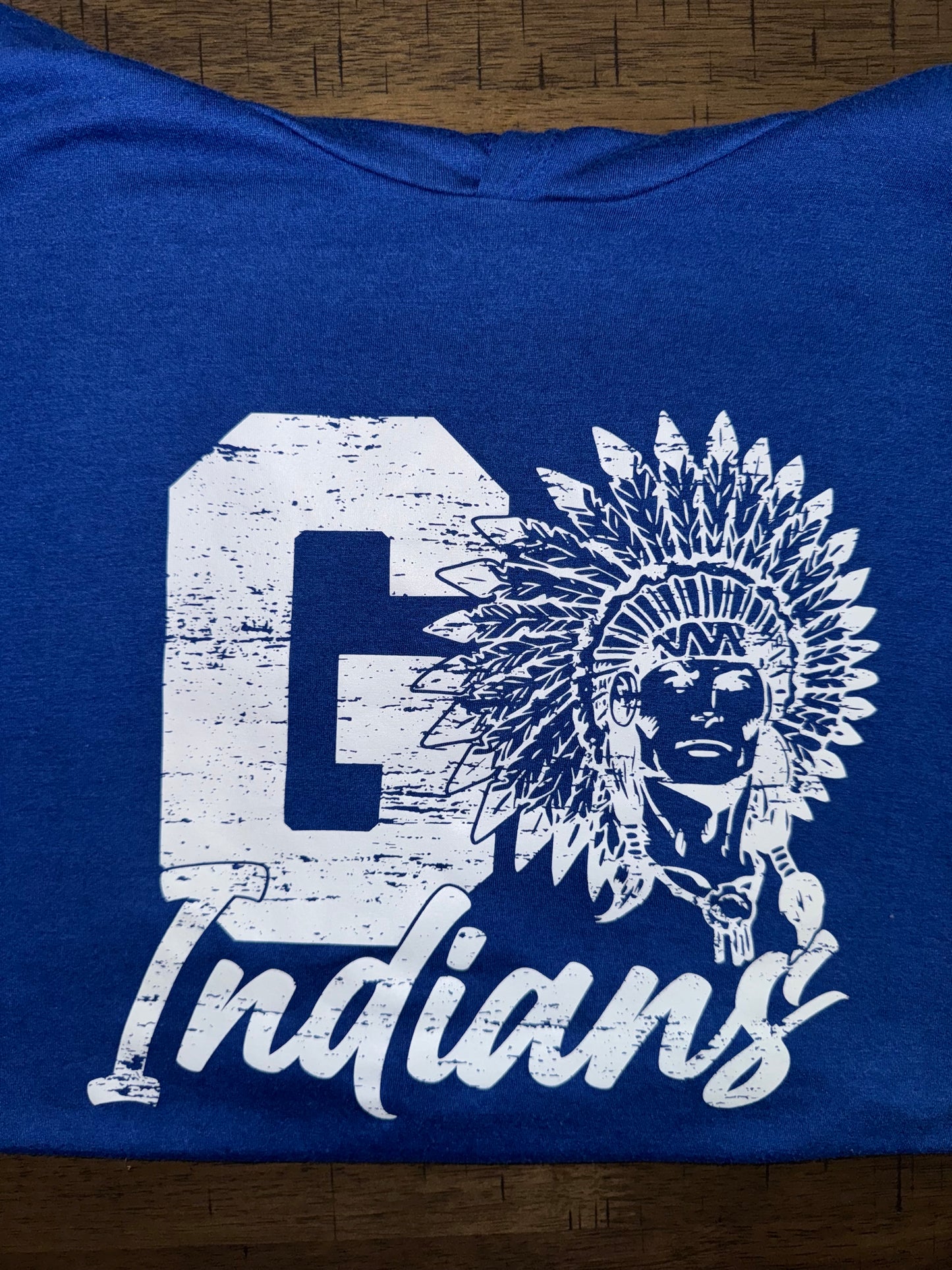 "Go Indians" - White Logo