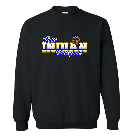 Lady Indian Volleyball '26 - Black Crewneck