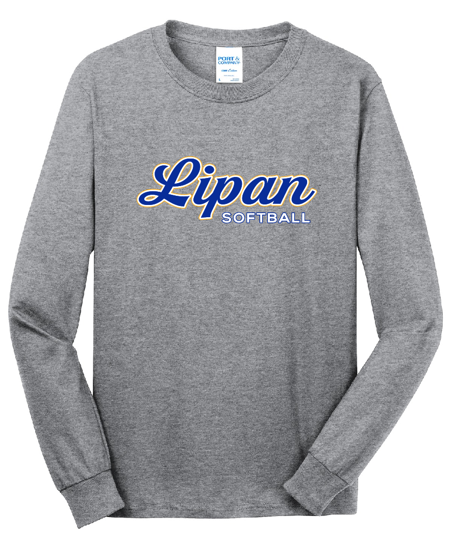 Lipan Softball Grey - Long Sleeve