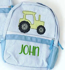 Seersucker Toddler Backpack (Multiple Colors Available)