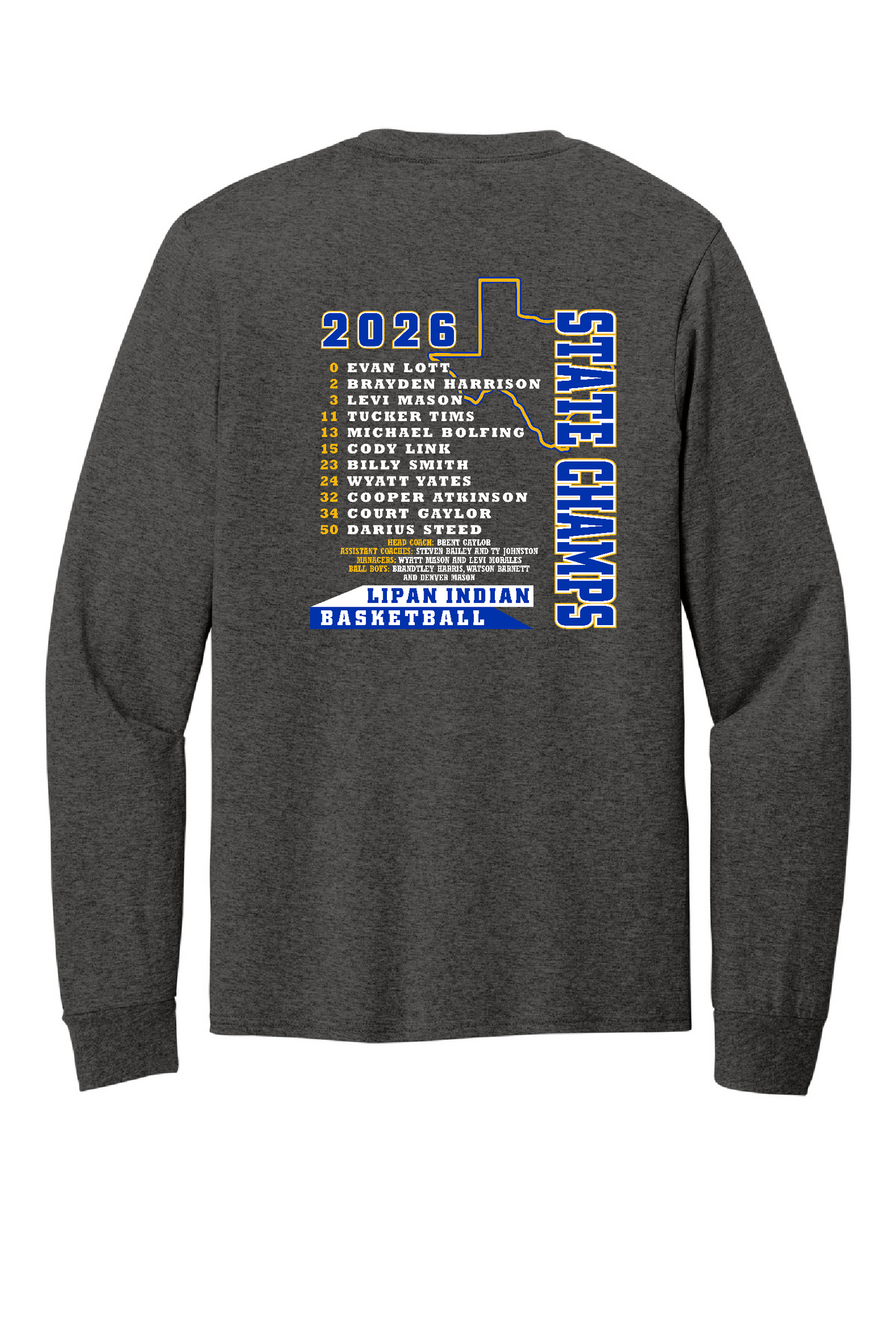 Boys State Cotton Long Sleeve Dark Grey