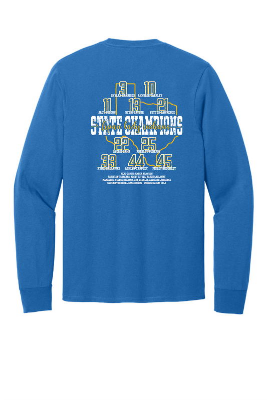 Girls State Cotton Long Sleeve Royal