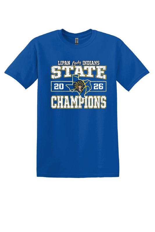 Girls State Cotton Short Sleeve Royal