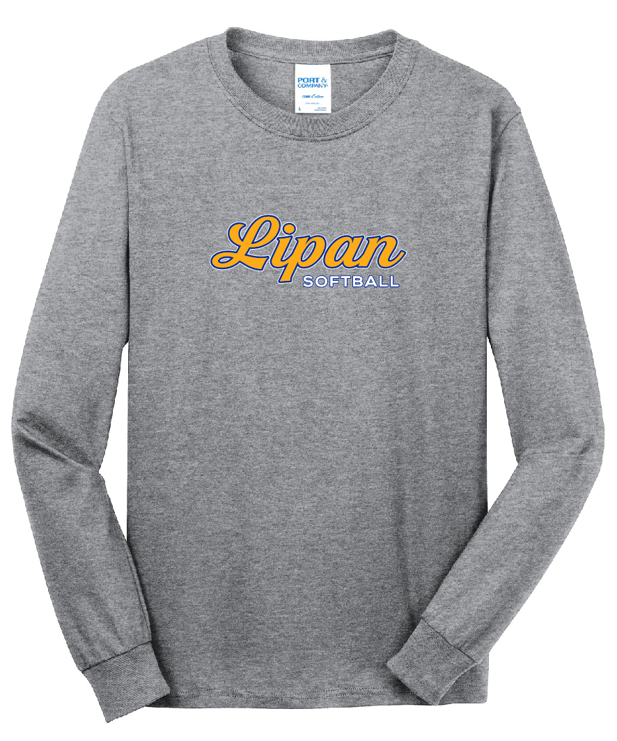 Lipan Softball Grey - Long Sleeve