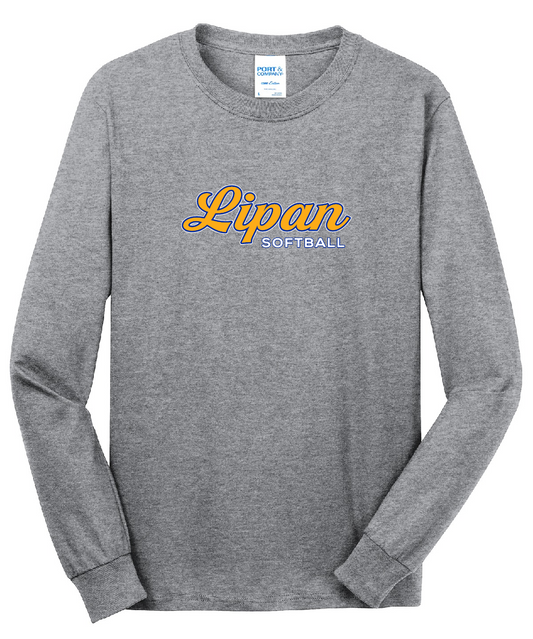 Lipan Softball Grey - Long Sleeve
