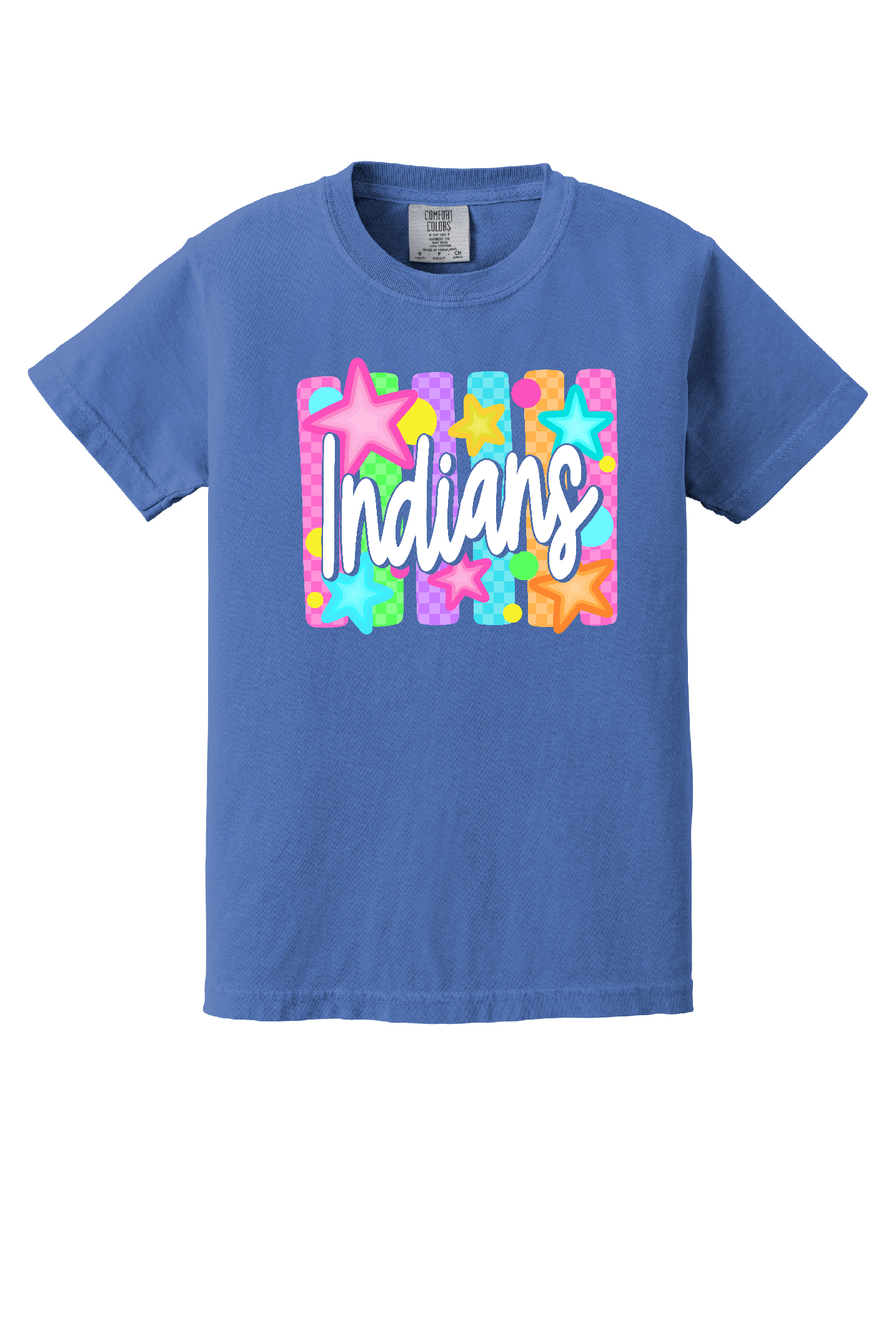 Colorful Indians Comfort Colors T-shirt Flo Blue