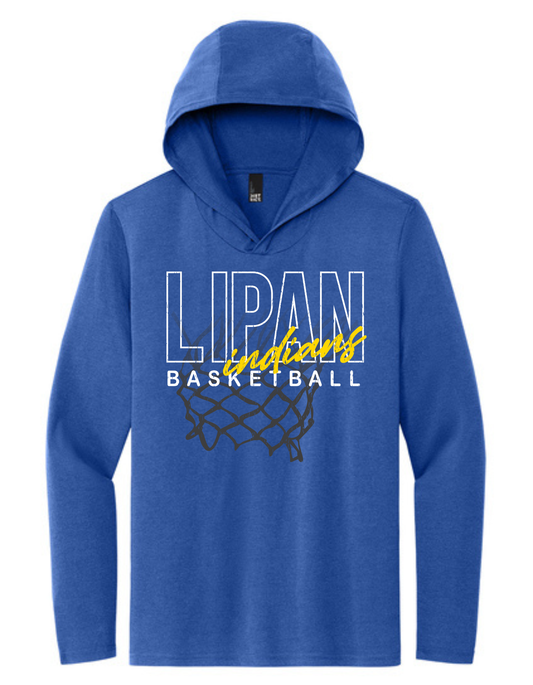 Lipan Basketball Net Hooded T-shirt