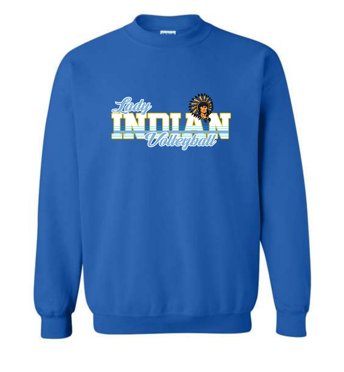 Lady Indian Volleyball '26 - Royal Crewneck