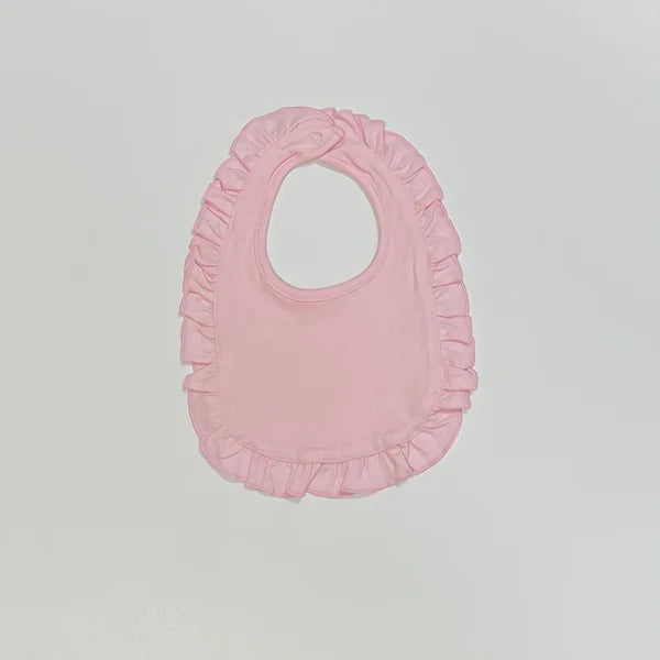 Ruffle Bib - White or Pink