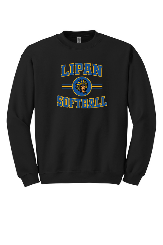 Lipan Softball Crewneck - Black