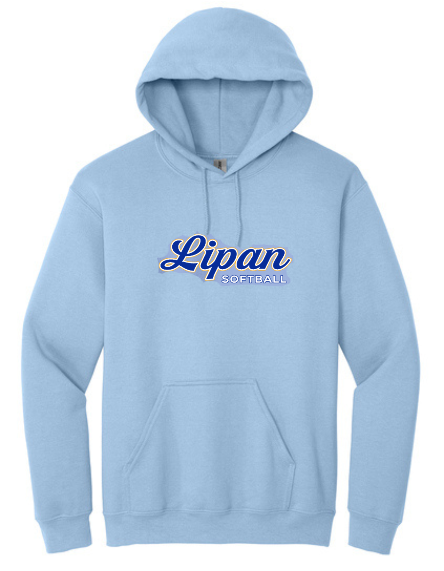 Lipan Softball Blue Logo Hoodie
