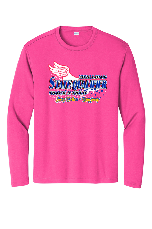 State Track Dri Fit Long Sleeve Neon Pink